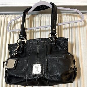 Tignanello Black Leather Purse
